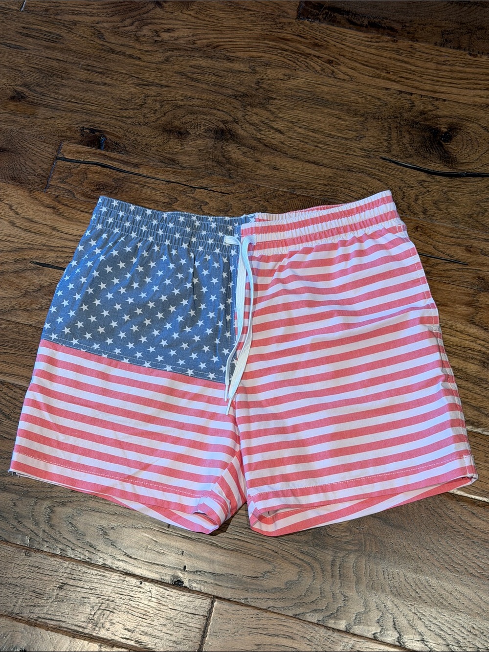 Chubbies Men's American Flag Swim Trunks - Red & Blue